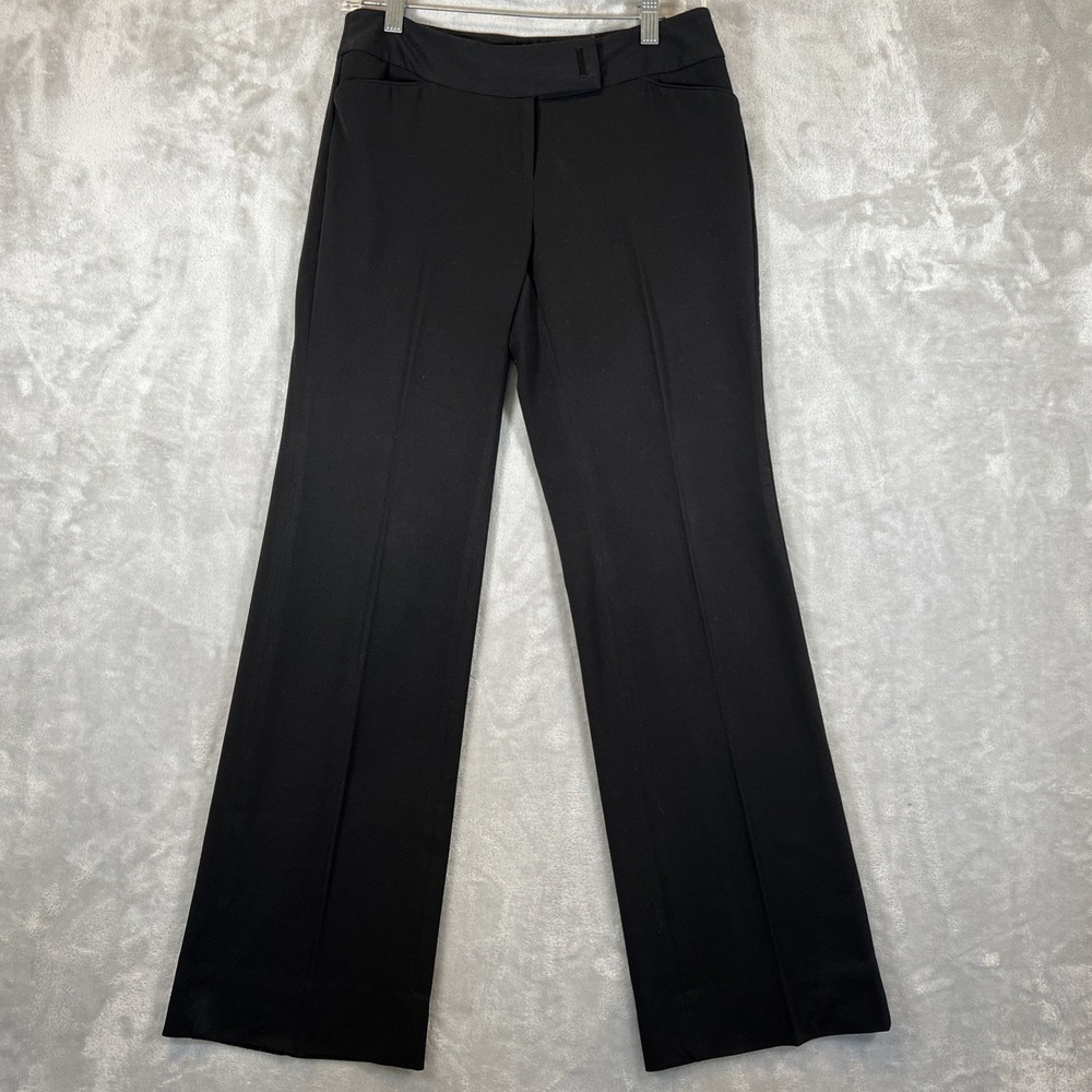 White House Black Market Legacy Pants‎ sz 0S Slacks Black Modern Bootcut Career